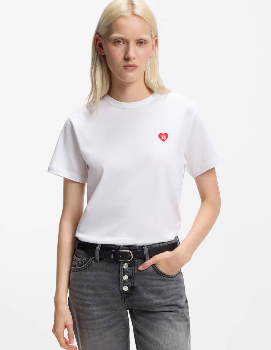 Playera manga corta cuello redondo para mujer Playera manga corta cuello redondo para mujer