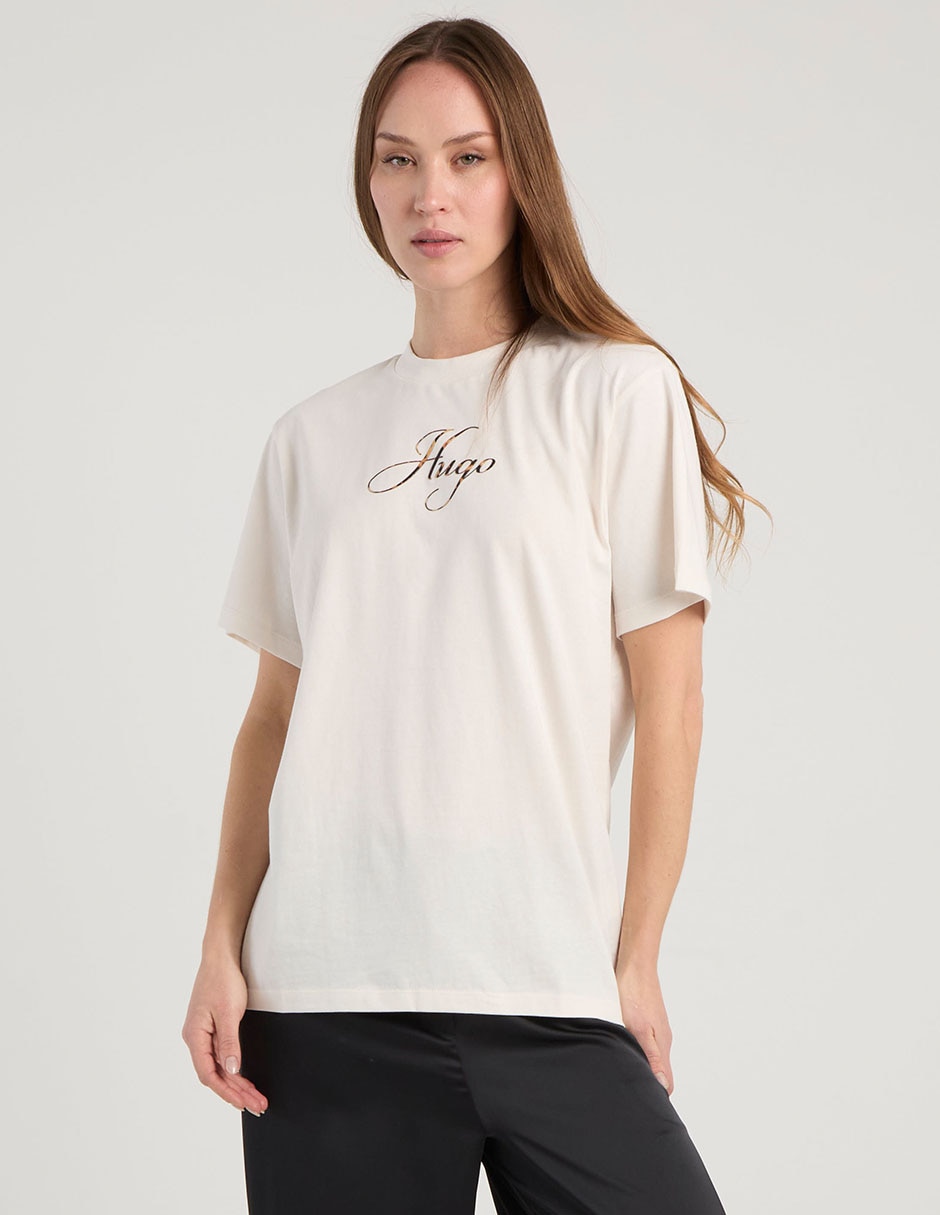 Playera manga corta cuello redondo mujer 5