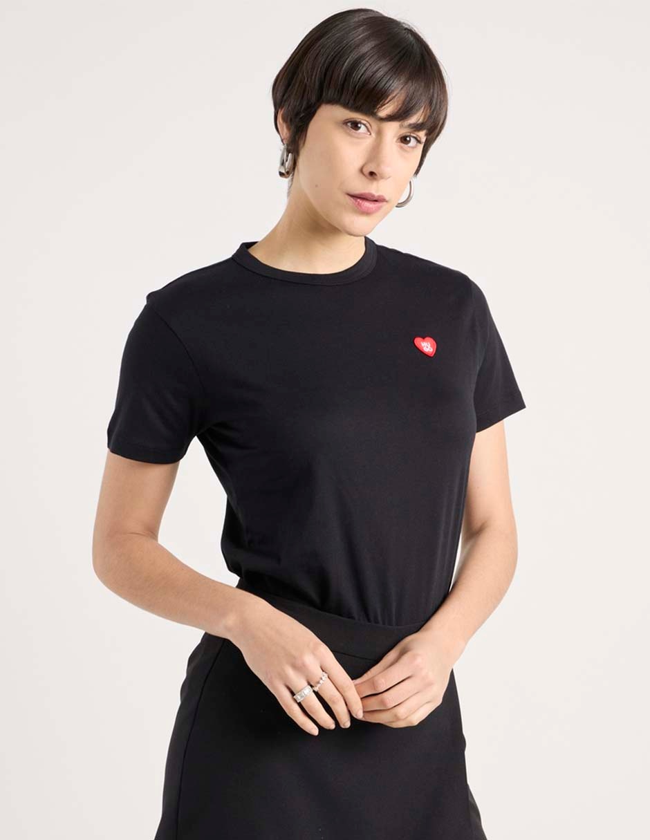 Playera manga corta cuello redondo para mujer Playera manga corta cuello redondo para mujer