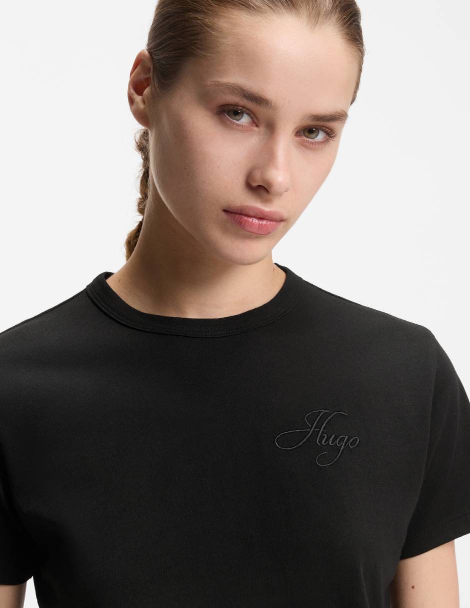 Playera manga corta cuello redondo mujer 2