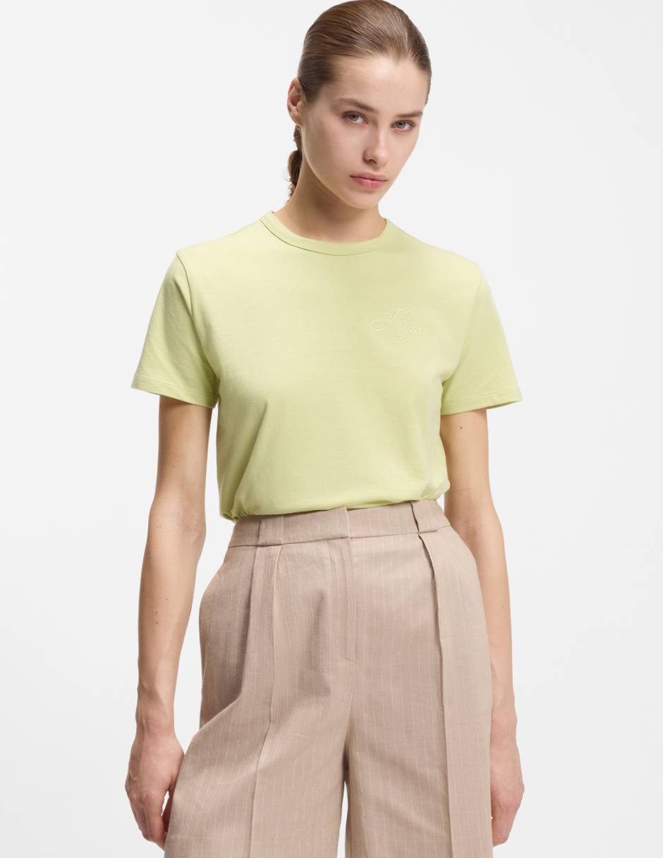 Playera manga corta cuello redondo para mujer