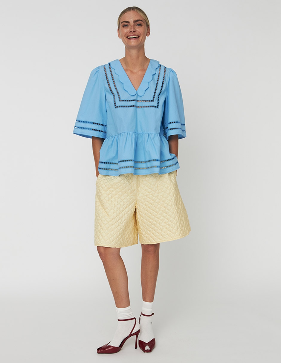 Blusa manga al codo para mujer 1