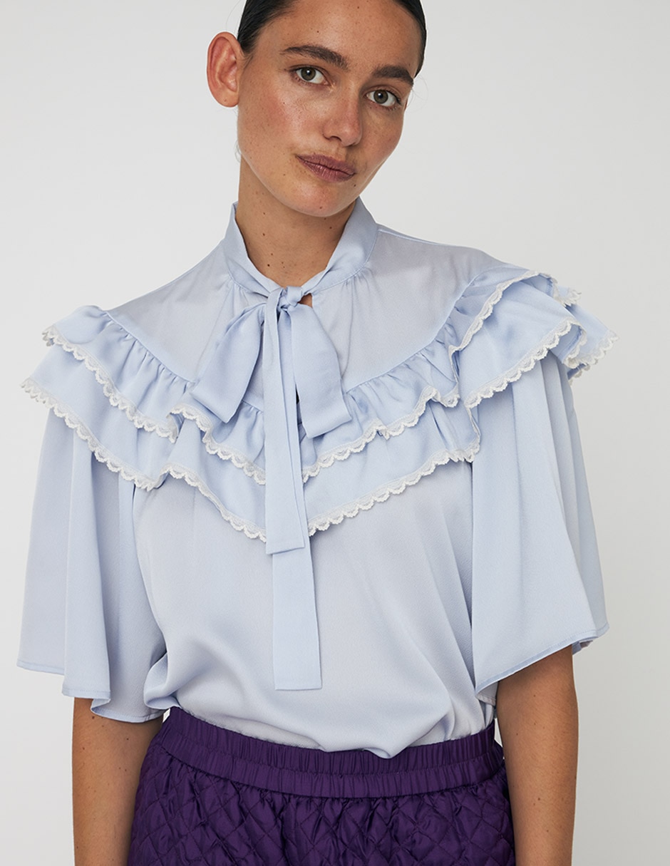 Blusa manga al codo para mujer 1