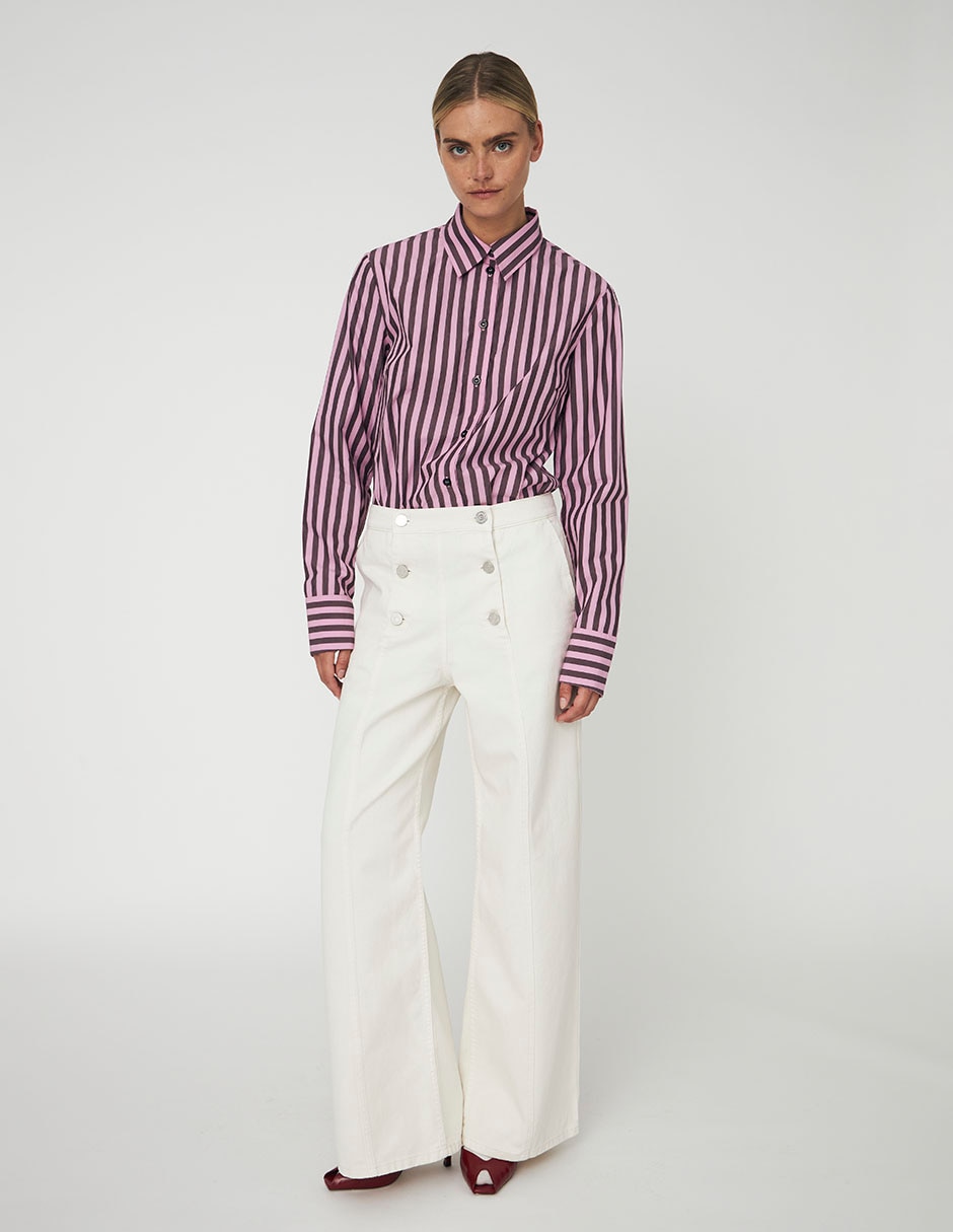 Pantalón relaxed wide leg para mujer 2
