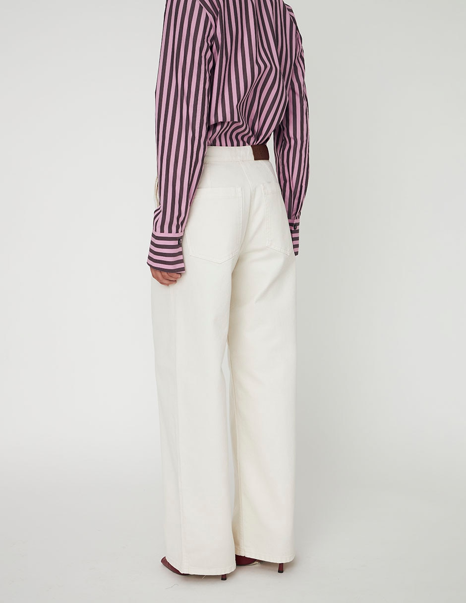Pantalón relaxed wide leg para mujer 7