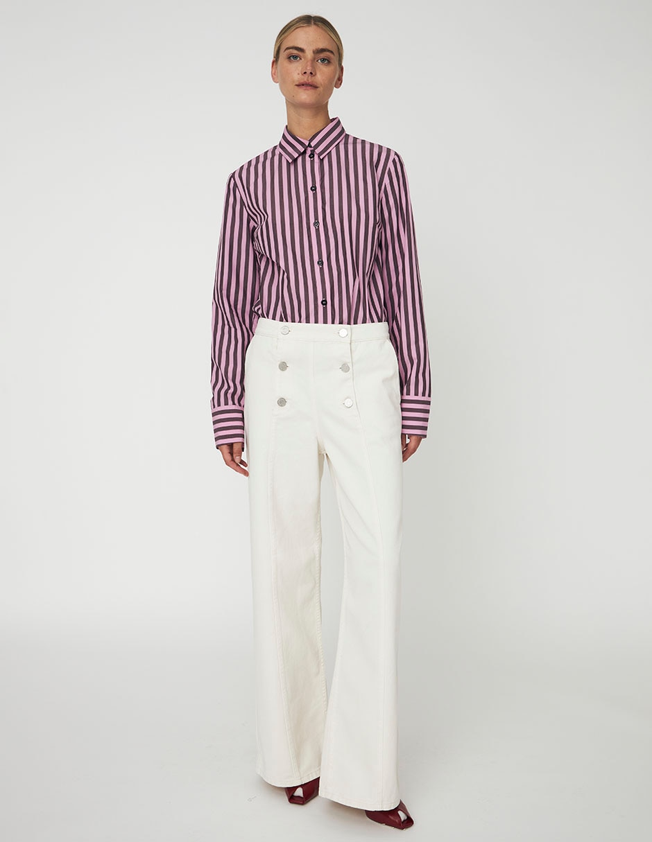 Pantalón relaxed wide leg para mujer 9