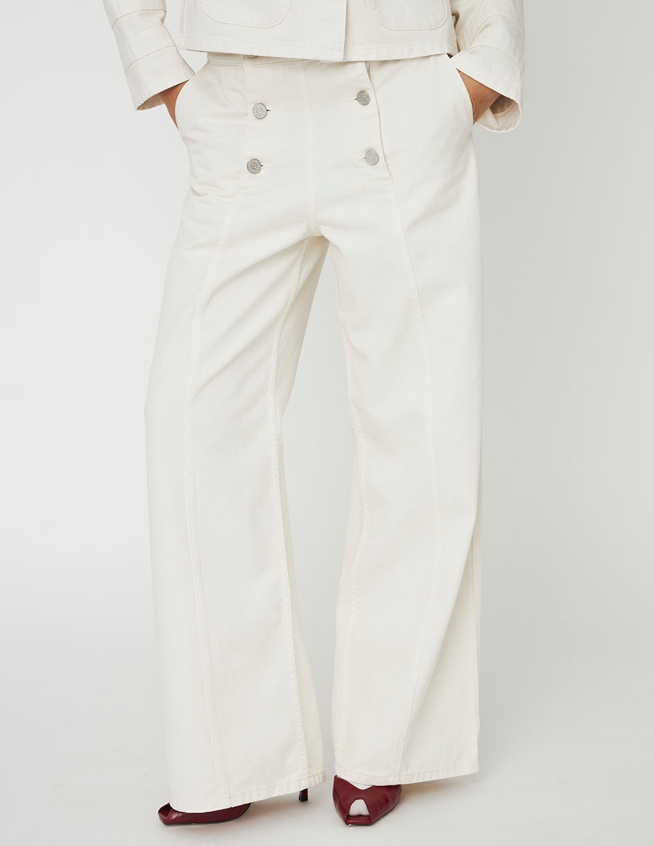 Pantalón relaxed wide leg para mujer