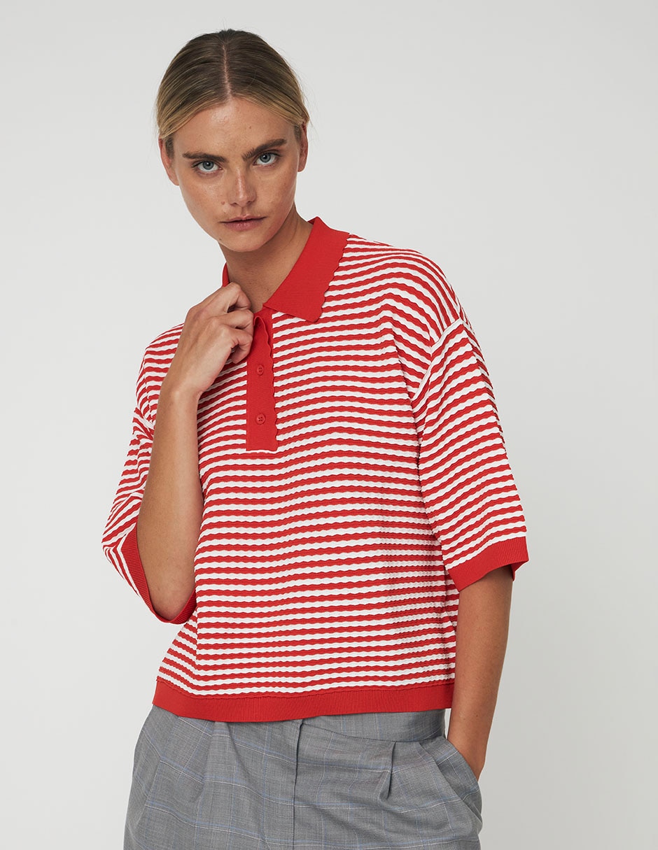Playera tipo polo para mujer 3