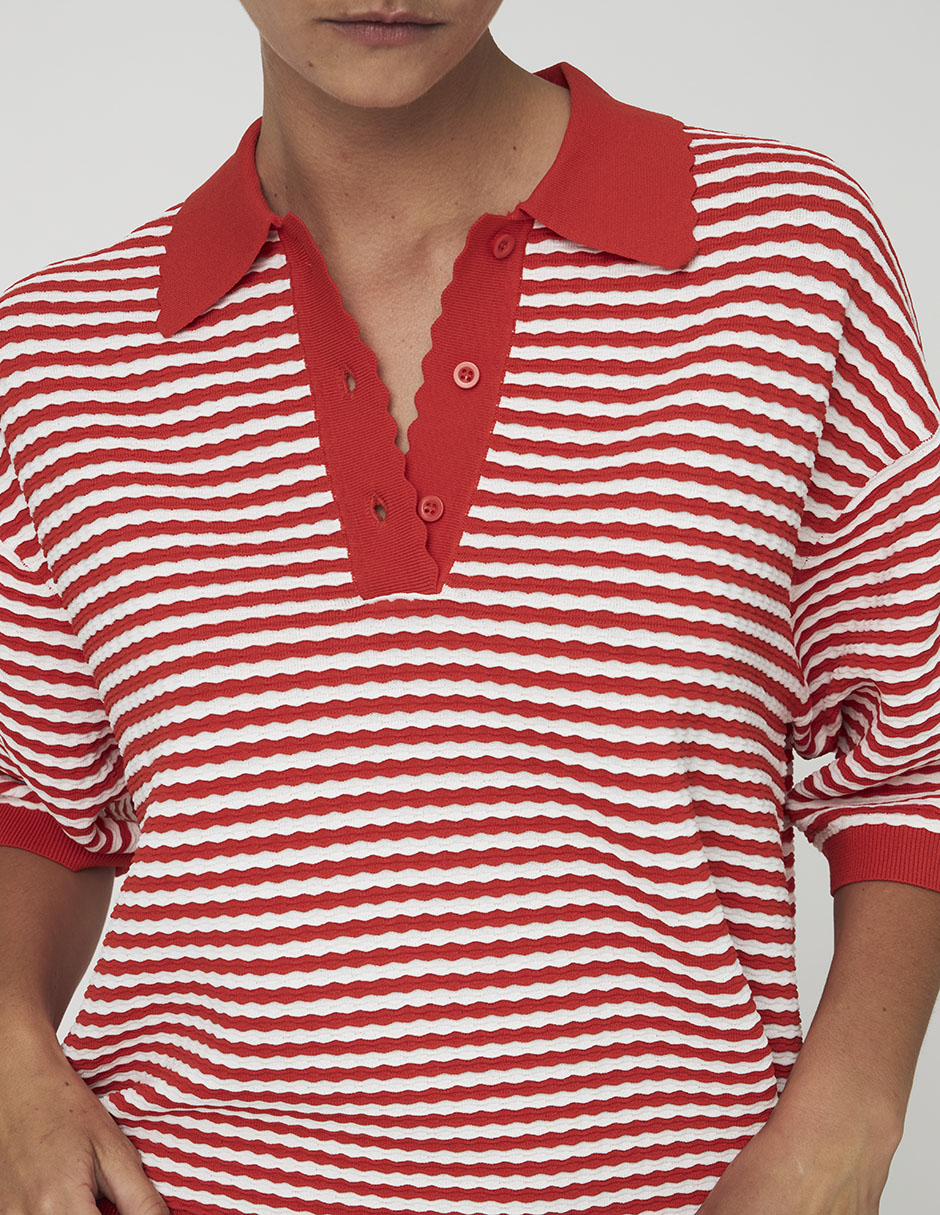 Playera tipo polo para mujer 5
