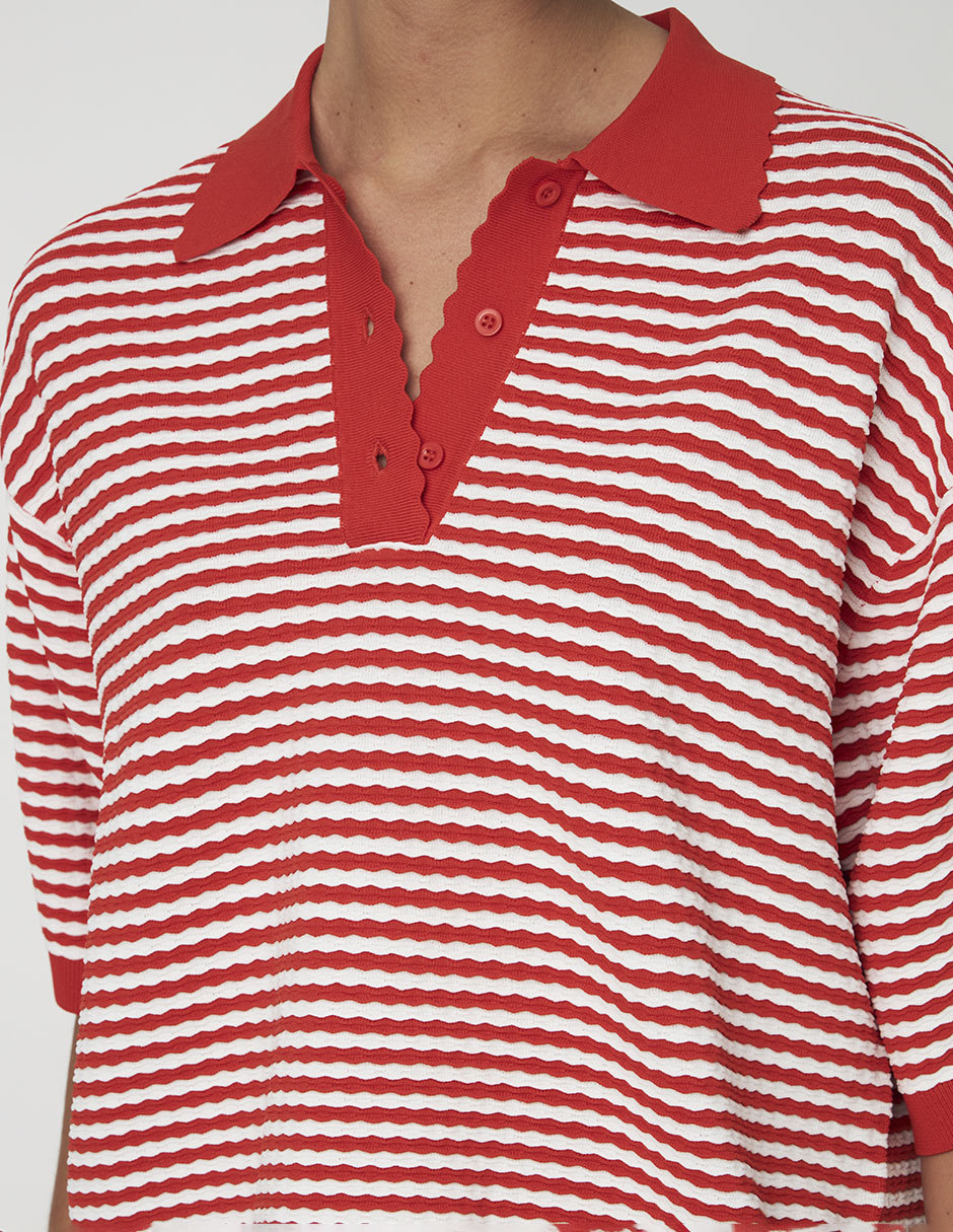 Playera tipo polo para mujer 7