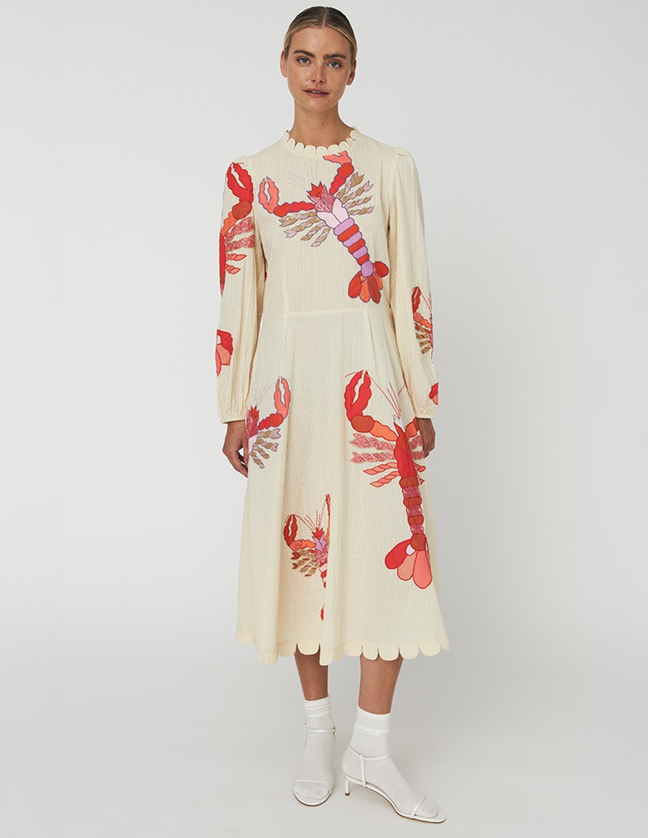 Vestido midi casual para mujer
