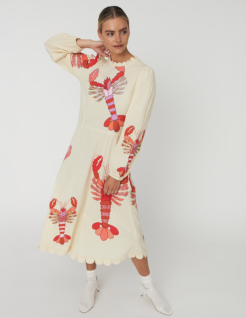 Vestido midi casual para mujer