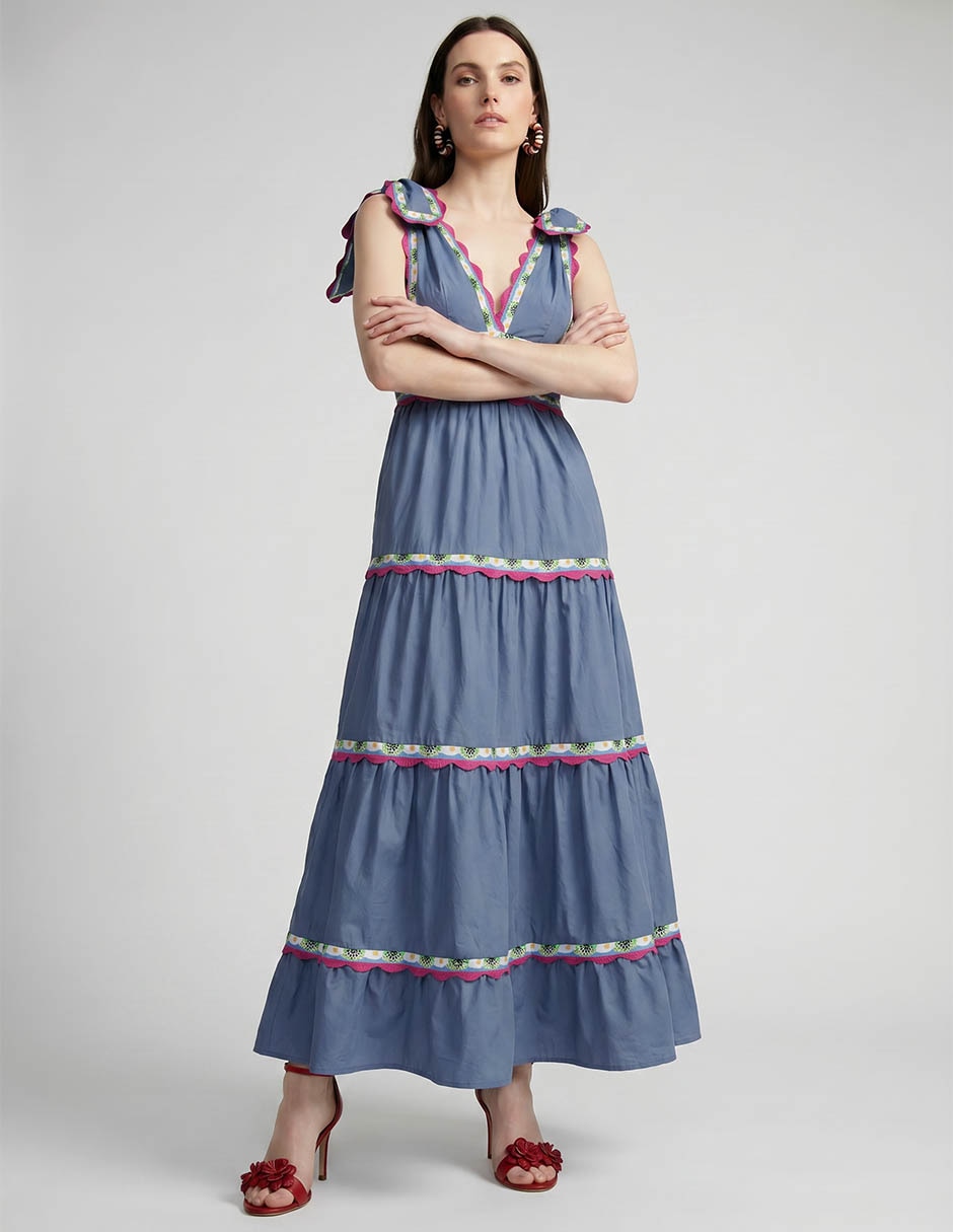 Vestido midi casual para mujer Vestido midi casual para mujer