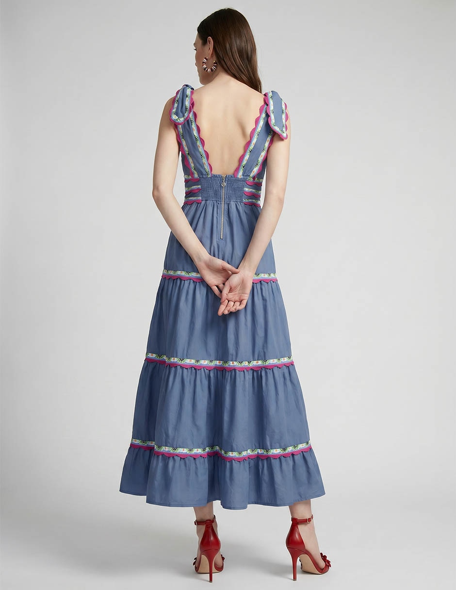 Vestido midi casual para mujer