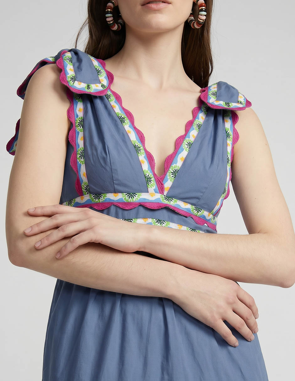 Vestido midi casual para mujer