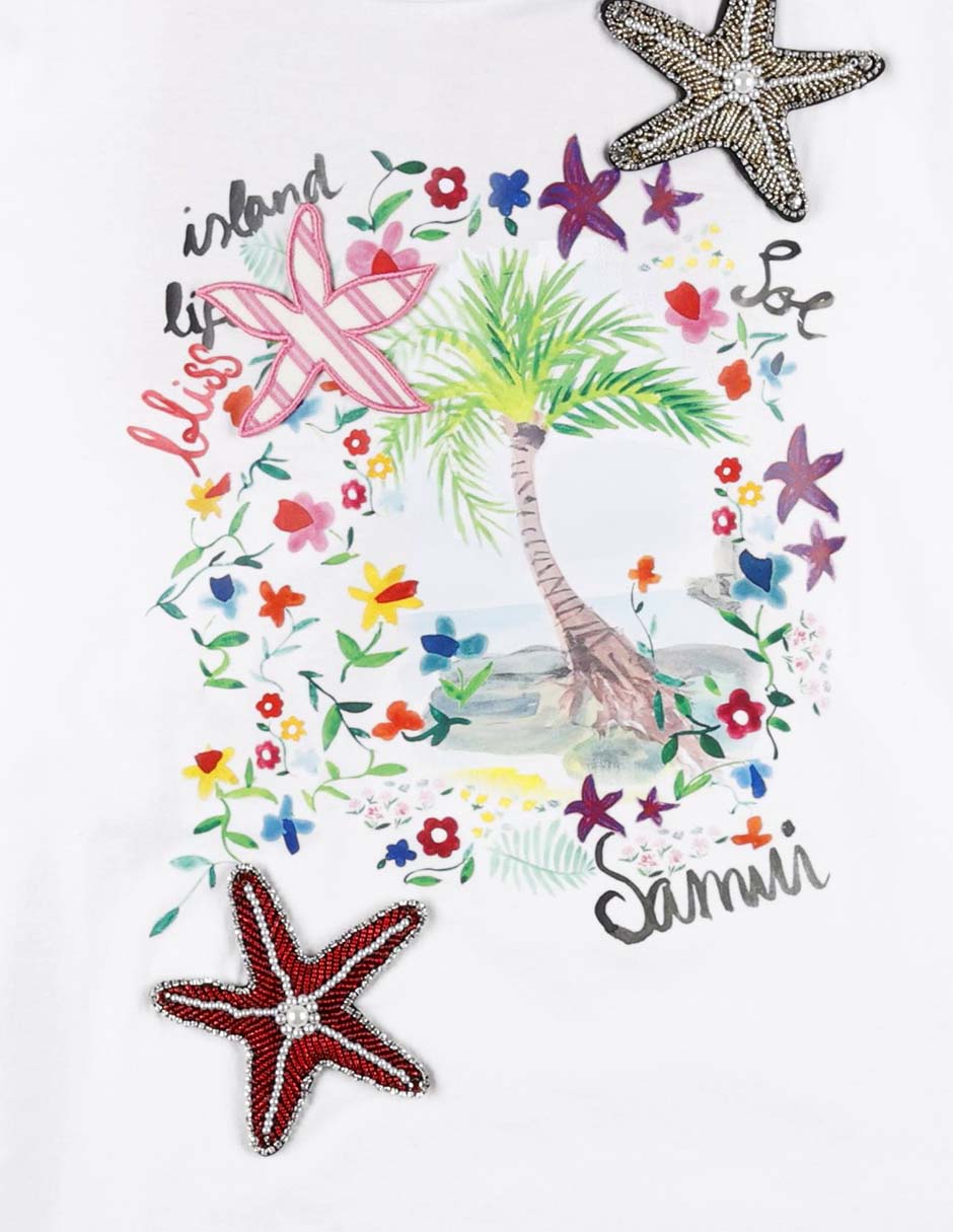 Playera manga corta cuello redondo para mujer 5