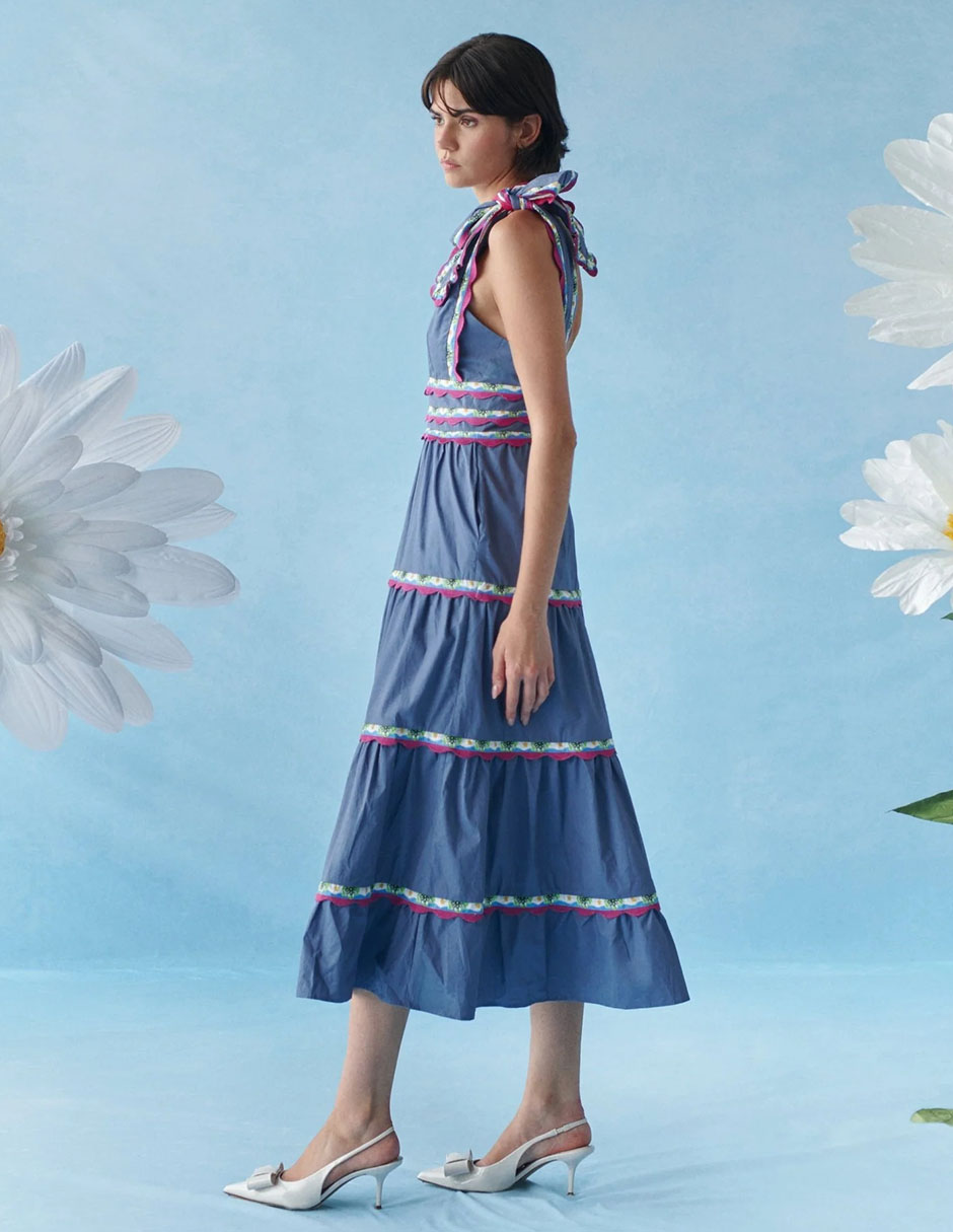 Vestido midi casual para mujer 4