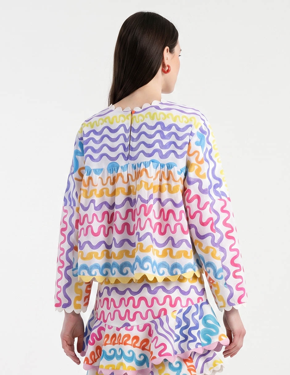 Blusa manga larga para mujer 2