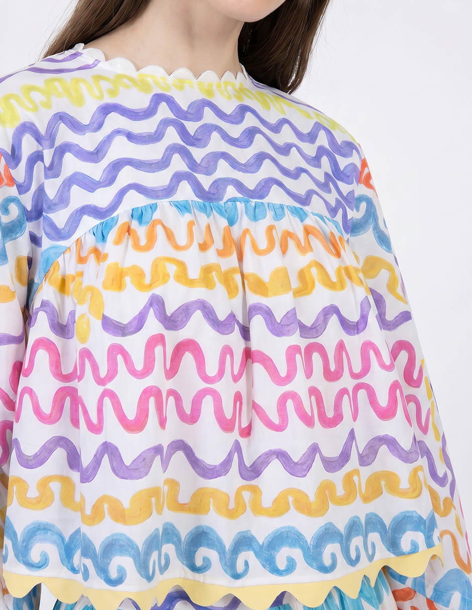 Blusa manga larga para mujer 4