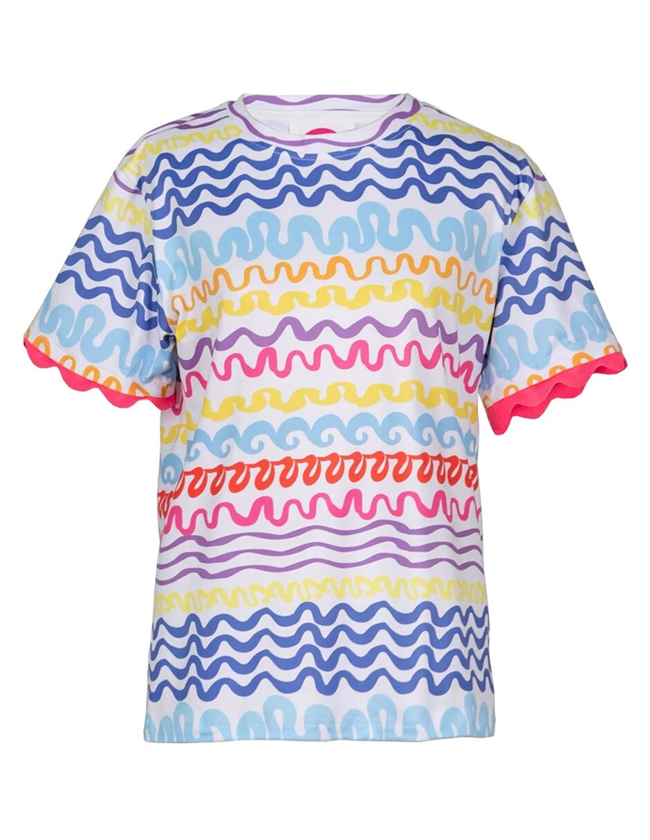 Playera manga corta cuello redondo para mujer 4