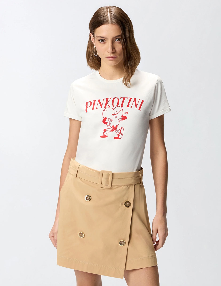 Playera manga corta cuello redondo para mujer Playera manga corta cuello redondo para mujer