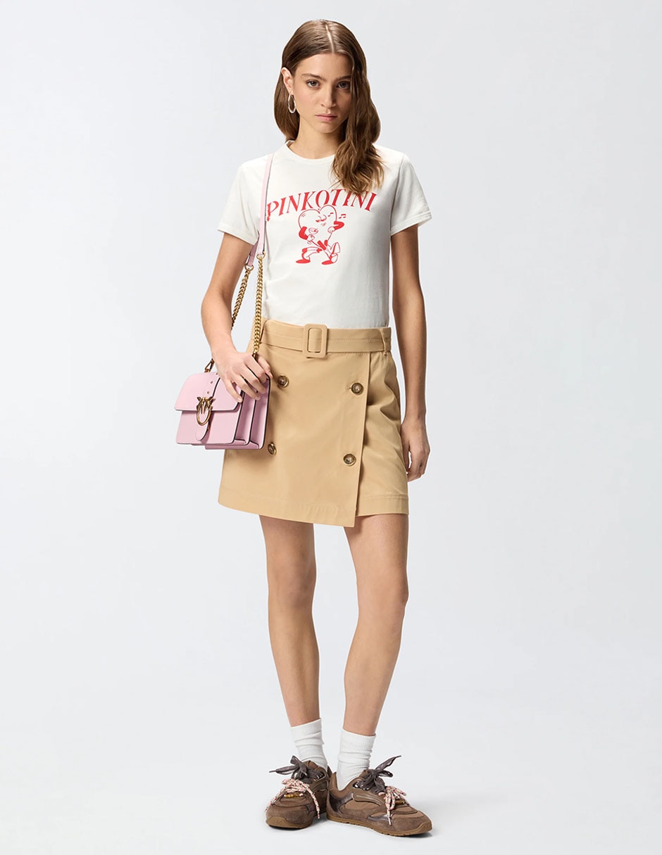 Playera manga corta Pinko cuello redondo para mujer