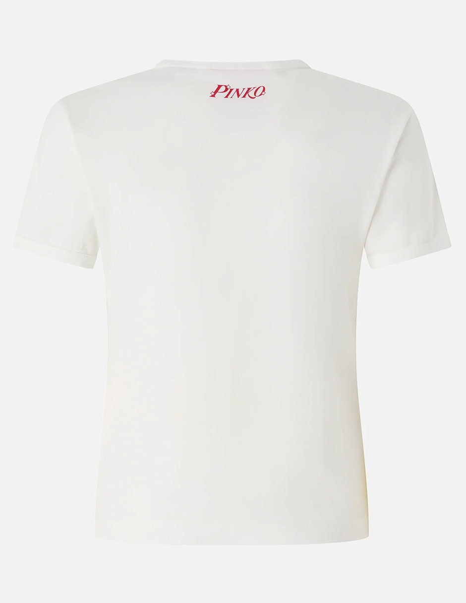 Playera manga corta Pinko cuello redondo para mujer