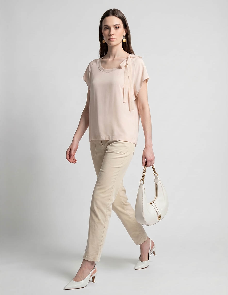 Blusa manga corta para mujer 3