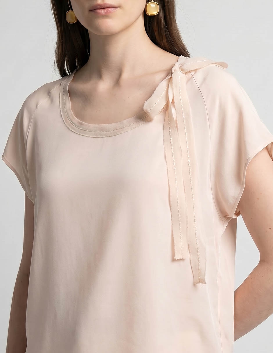Blusa manga corta para mujer 4