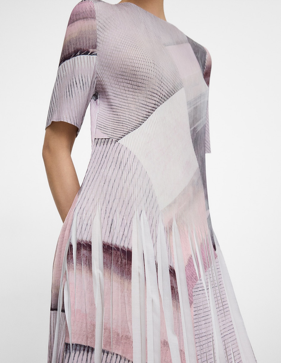 Vestido midi casual Adolfo Dominguez para mujer