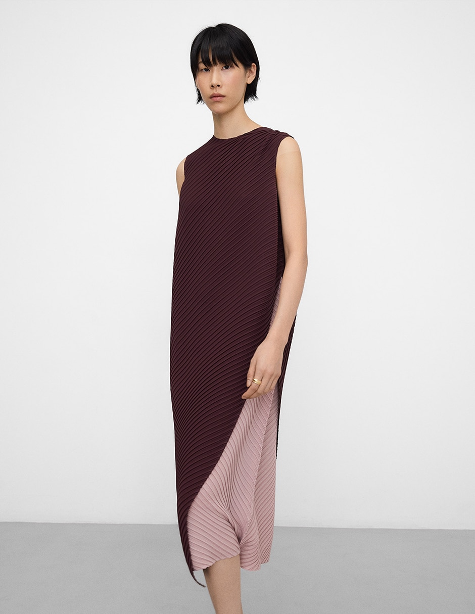 Vestido midi casual Adolfo Dominguez para mujer