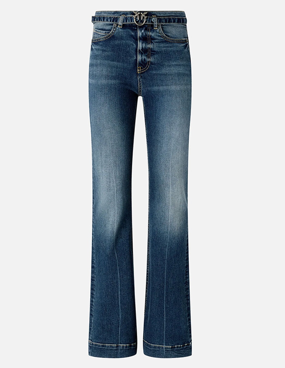 Jeans coulotte flare para mujer 2