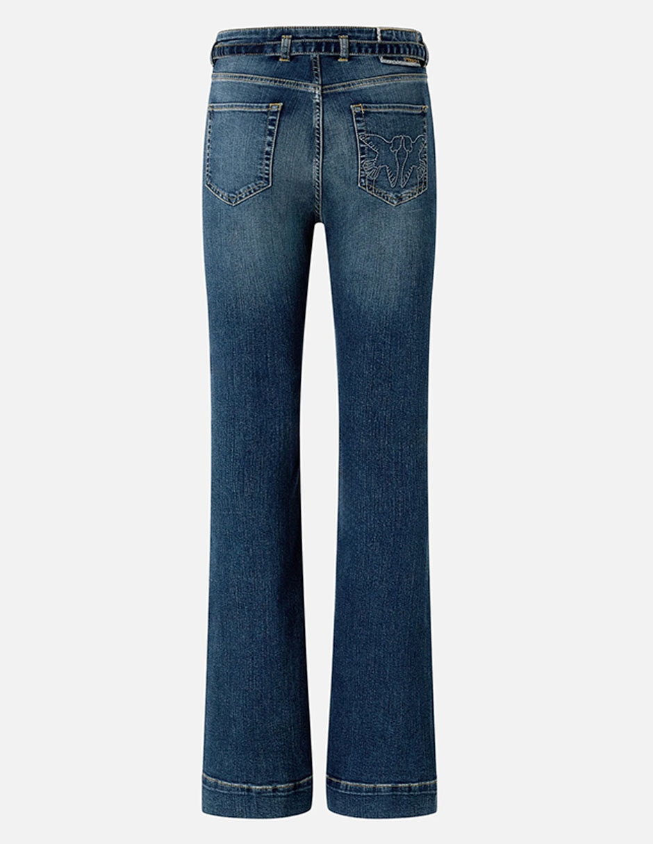 Jeans coulotte flare para mujer 6