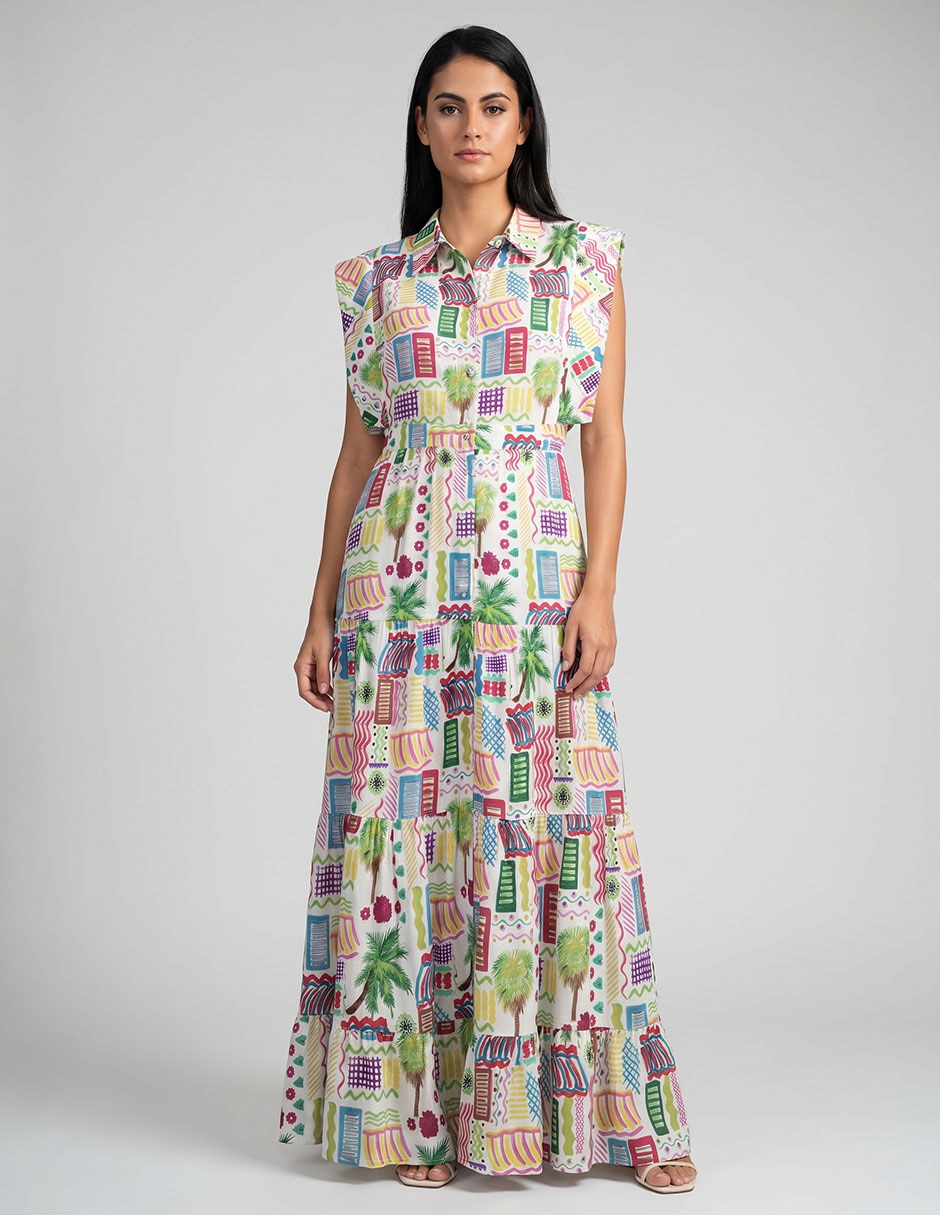 Vestido midi casual para mujer