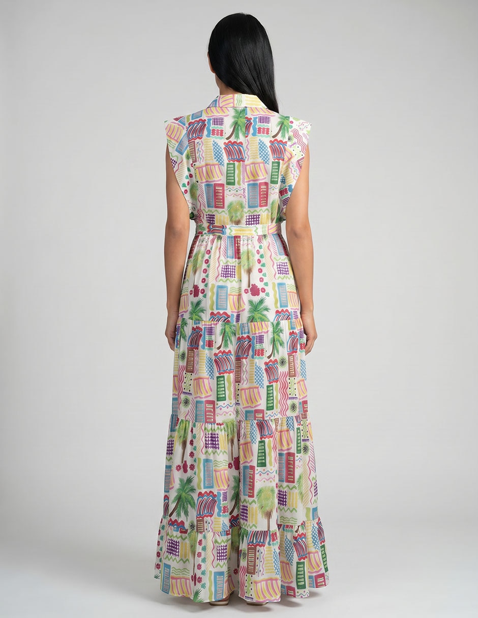 Vestido midi casual para mujer