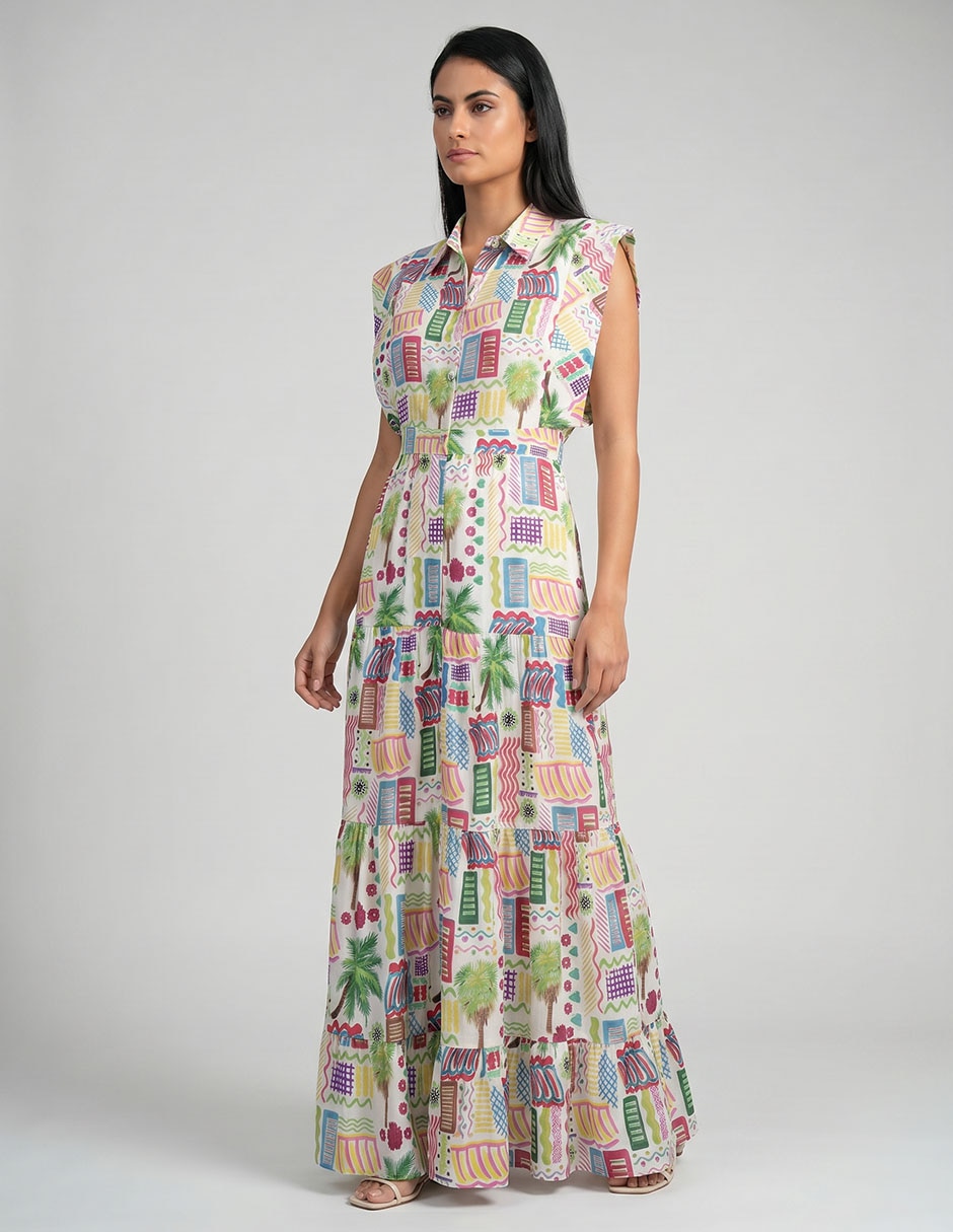 Vestido midi casual para mujer