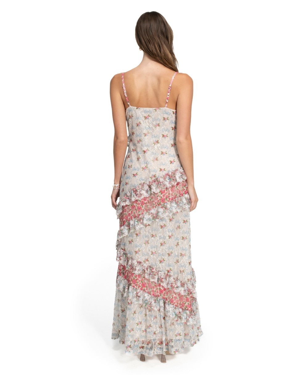 Vestido maxi casual Agua Bendita para mujer