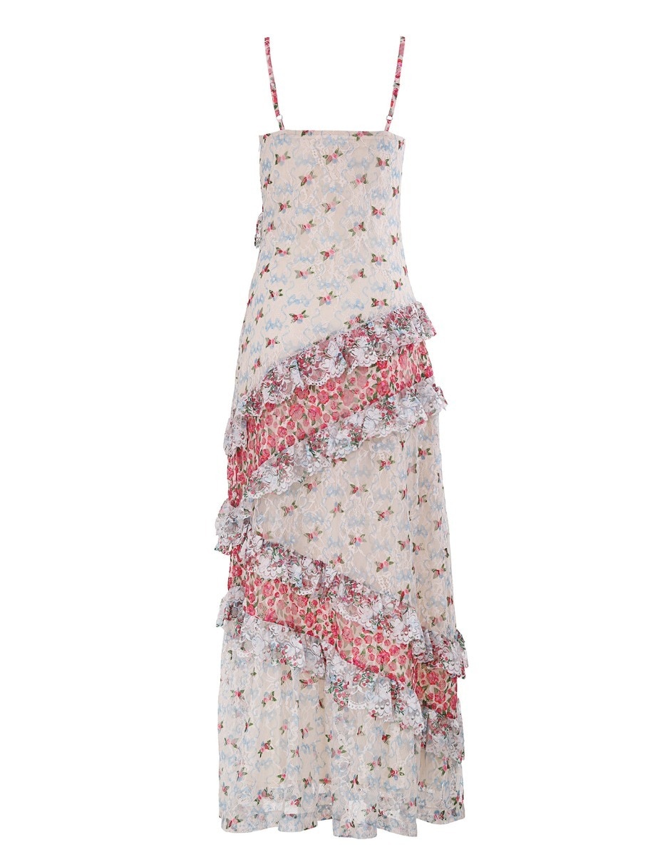 Vestido maxi casual Agua Bendita para mujer