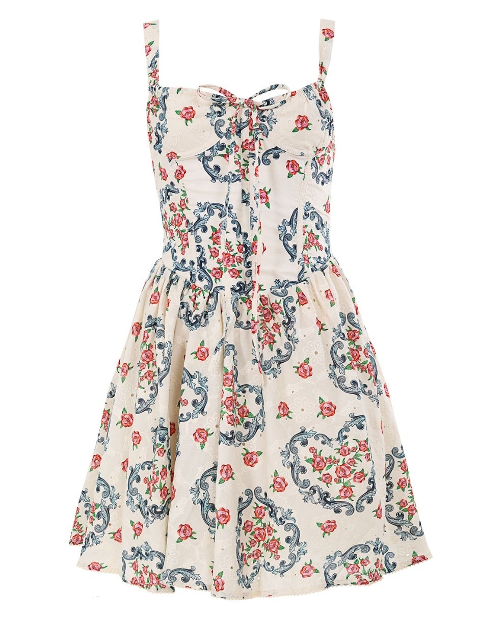 Vestido corto casual Agua Bendita para mujer