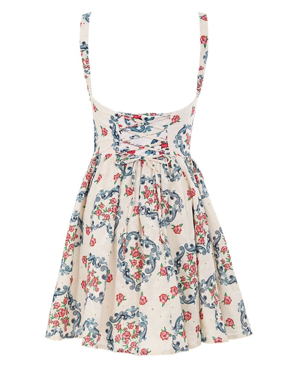 Vestido corto casual Agua Bendita para mujer