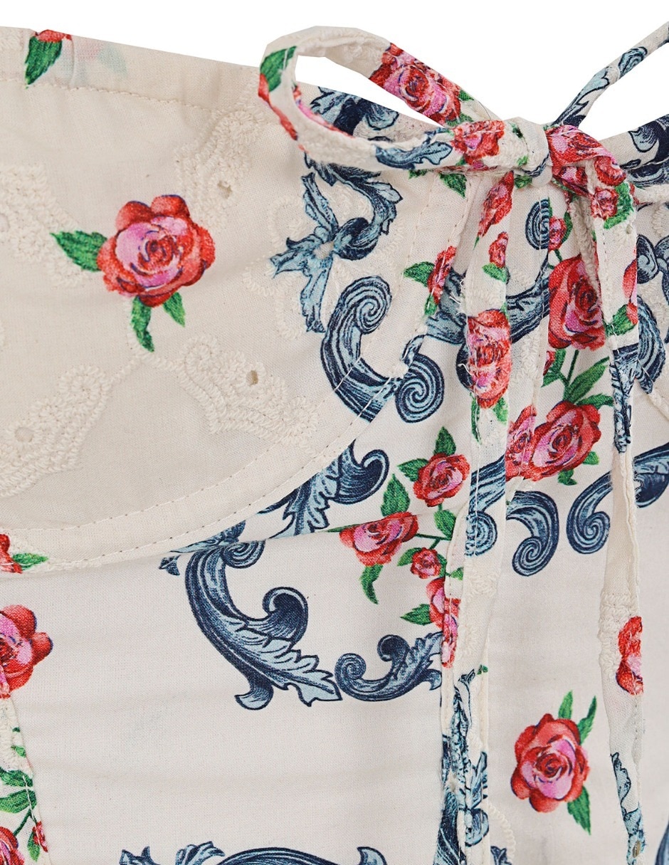 Vestido corto casual Agua Bendita para mujer