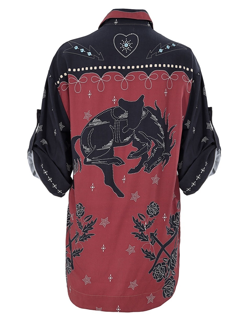 Blusa Agua Bendita manga 3/4 para mujer