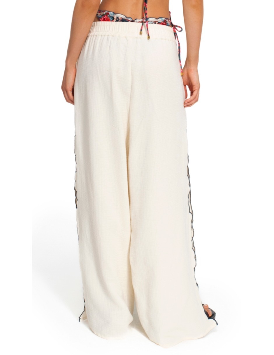 Pants regular con elástico para mujer 4