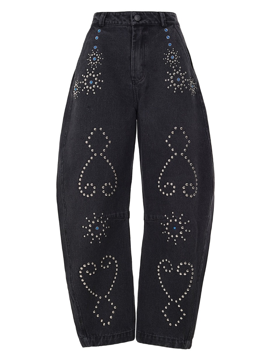 Pants regular agua bendita con pretina para mujer