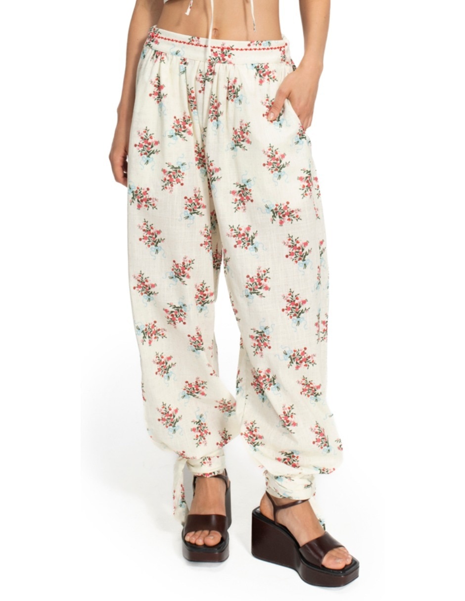 Pants straight con elástico para mujer Pants straight con elástico para mujer
