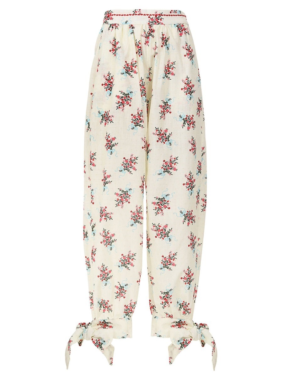 Pants straight con elástico para mujer 2
