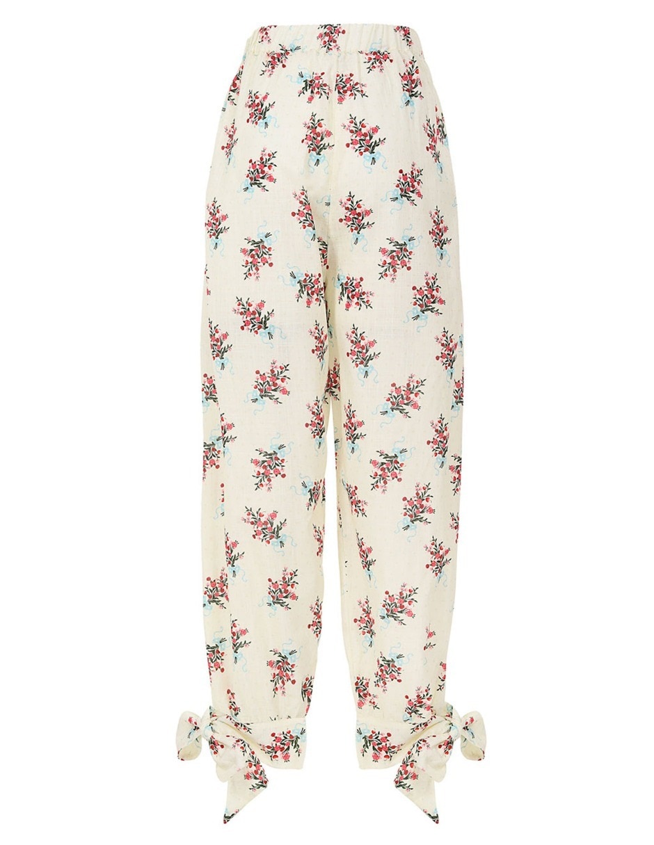 Pants straight con elástico para mujer 4