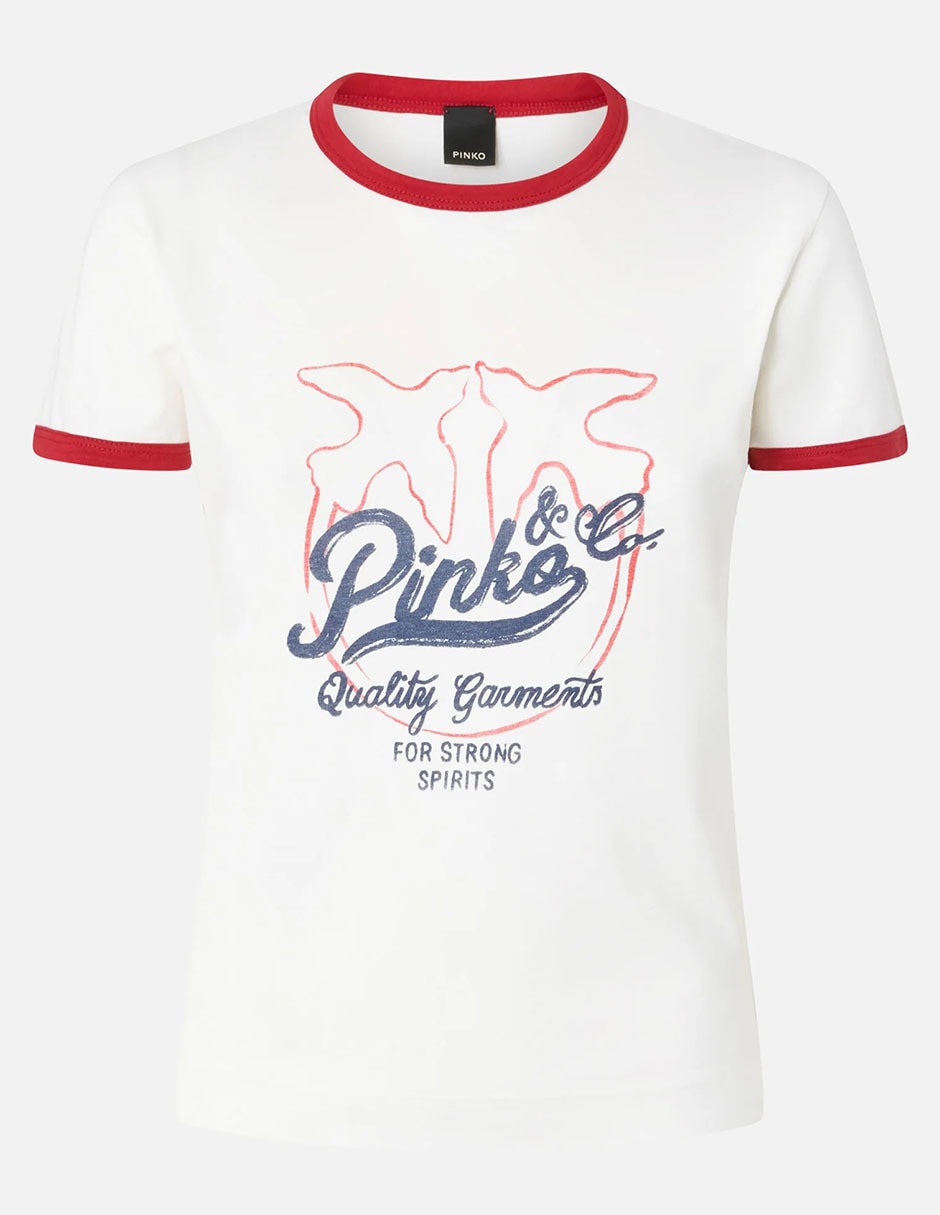 Playera manga corta Pinko cuello redondo para mujer