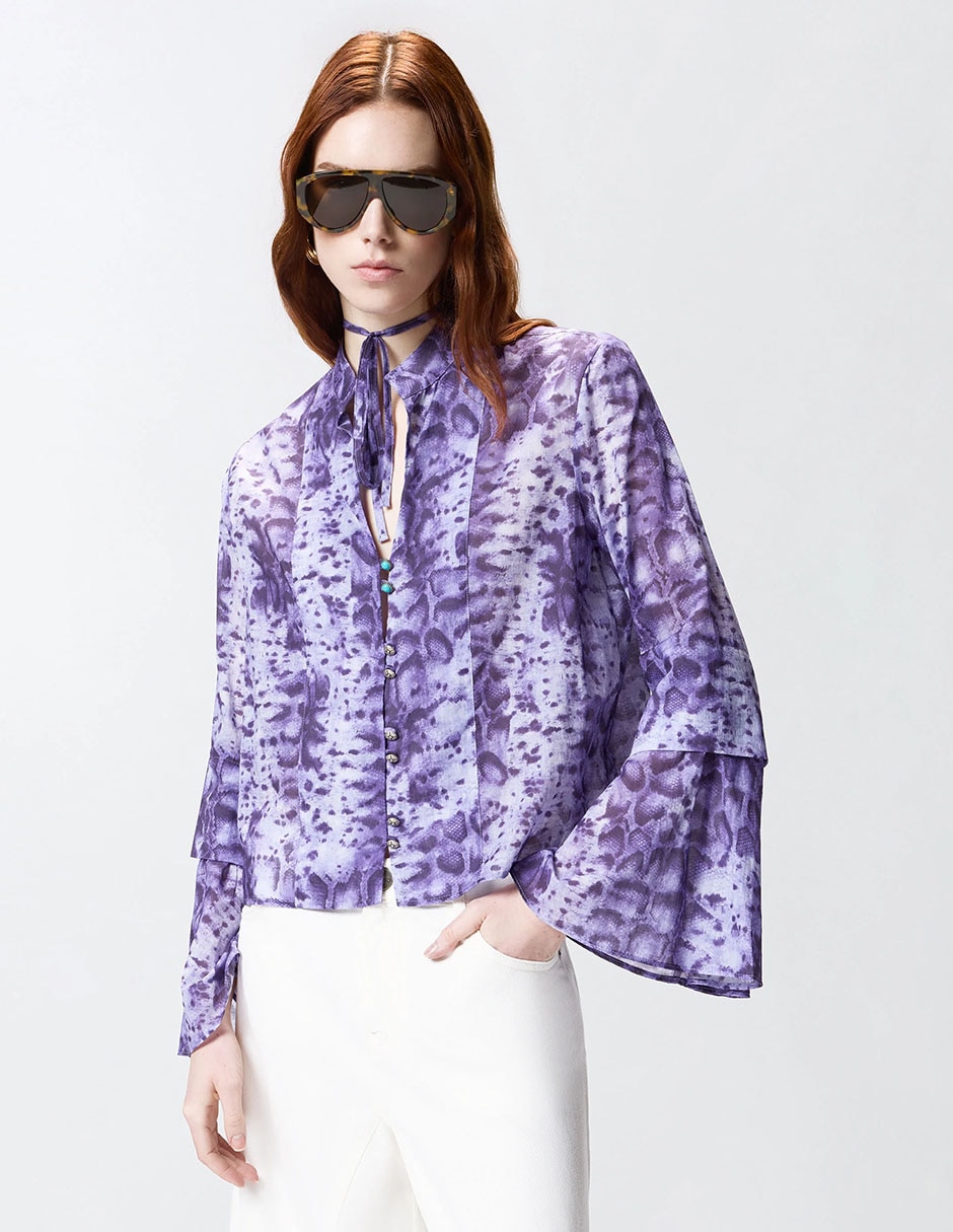 Blusa manga larga para mujer 1