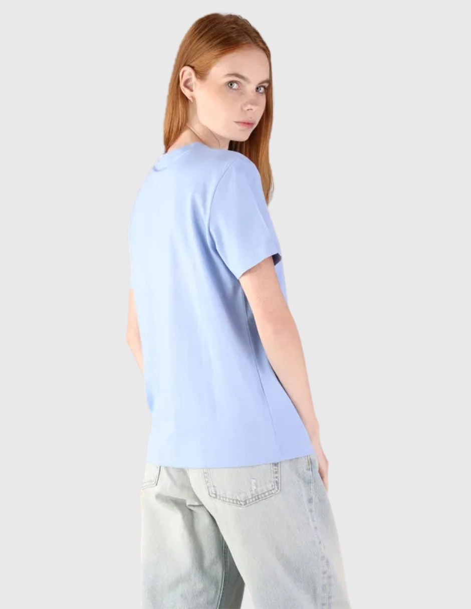 Playera manga corta Calvin Klein cuello redondo para mujer